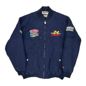 Jeff Gordon Chase Authentics Nascar Bomber Jacket - 2XL Navy Nylon - Picture 1 of 8