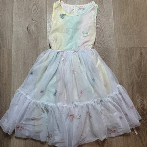 Nanette Lepore Mädchen Schmetterling Kleid bestickt Laken Tüll Fee wie Gr. 10 - Bild 1 von 6