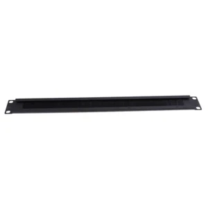 Brush Panel 19" 1U Server Data Cabinet Cable Management Rack Mount Bar Slot - Photo 1/8