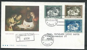 1960 VATICANO FDC TRE STELLE NATALE TIMBRO DI ARRIVO - VT1 - Imagen 1 de 1