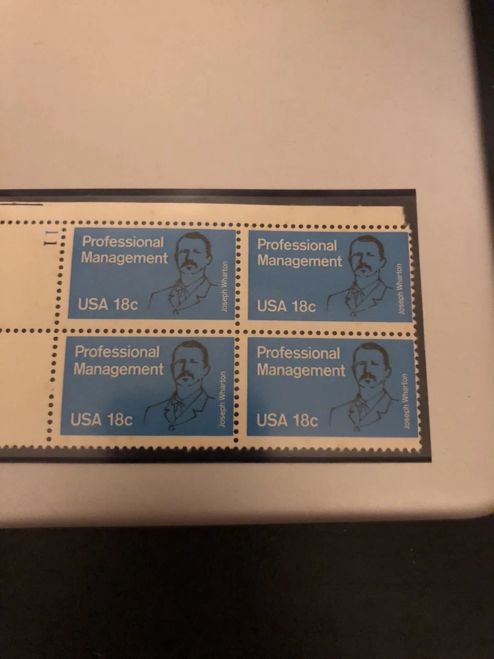 1981 18c Professional Management 4 block - Image 1 of 1