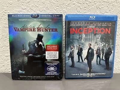 Abraham Lincoln Vampire Hunter W/Slipcover & Inception Leonardo DiCaprio Blu-Ray - Image 1 of 4