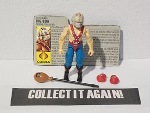 GI Joe 1987 ARAH Big Boa Cobra v1 #01b sin precio base completo bonito - Imagen 1 de 5