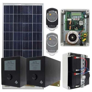 ATA Solar Elite SGO-1v4 Double Swing Gate Motor/Opener Kit - Picture 1 of 12