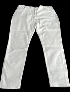 J. Crew Jeans Women's Size 37 High Rise Curvy Toothpick Skinny Cropped White - Picture 1 of 8