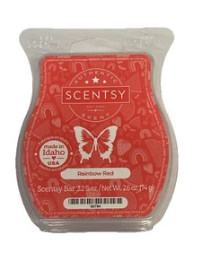 Scentsy “RAINBOW RED” Wax Bar Melt 3.2 fl oz RETIRED - Picture 1 of 2