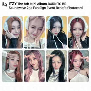 ITZY 8th Mini Album Born To Be Soundwave 2nd Fan Sign Event Benefit Photocard - Picture 1 of 30