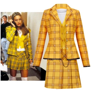 Anime Despistada Cher Horowitz Disfraz Cosplay Adulto OL Mujeres Uniforme Halloween - Imagen 1 de 9