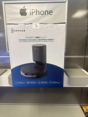 ECOVACS Robotics - DEEBOT N10 MAX+ Robot Vacuum and Mop - BLACK - Image 1 of 4