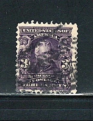 US Year of 1903 Jackson Stamp Scott# 302 (Used), - Image 1 of 2