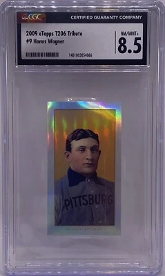 2009 Topps eTopps Honus Wagner T206 Refractor Encased #343/749 CGC 8.5 SSP HOF - Image 1 of 4
