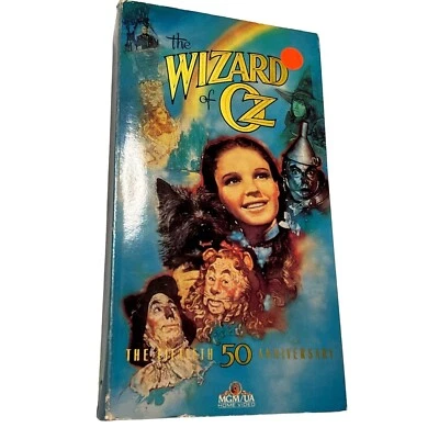 WIZARD OF OZ VHS 50TH ANN ED WITH BOOKLET TURNER ISBN 0792800001 - Image 1 of 4