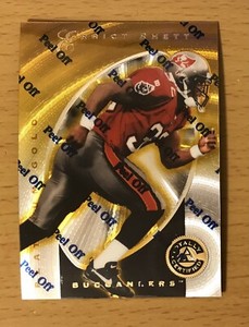 1997 PINNACLE TOTALLY CERTIFIED FOOTBALL PLATINUM GOLD #/30 ERRICT RHETT BUCS