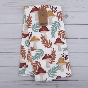 Kitchen Dish Towel Harvest Mushroom Woodland Dual Purpose - Picture 1 of 3