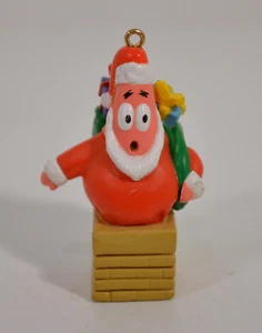 Weihnachtsmann Patrick Stern 2" Mini Christbaumschmuck Spongebob Schwammkopf - Bild 1 von 3