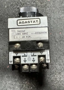 NEU UNBENUTZT AGASTAT 7022AF ZEITRELAIS 1-10 MIN ZEITVERZÖGERUNG TIMER - Bild 1 von 6