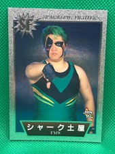 SHARK TSUCHIYA FMW Japan Pro wrestling BBM Card  Sparkling Fighters 1997 BANDAI