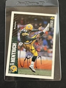 1996 Upper Deck Craig Hentrich handsignierte Karte #GB18 KOSTENLOSER VERSAND IN DEN USA! - Bild 1 von 2