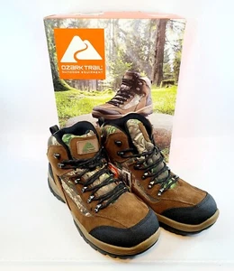 Ozark Trail Men's Brush Ankle High Waterproof Camo Mid Hiking Boots NEW - Picture 1 of 10