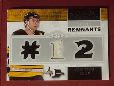 2008-09 O-Pee-Chee Premier Adam Oates Triple Remnants #'d/100 Boston Bruins Rare
