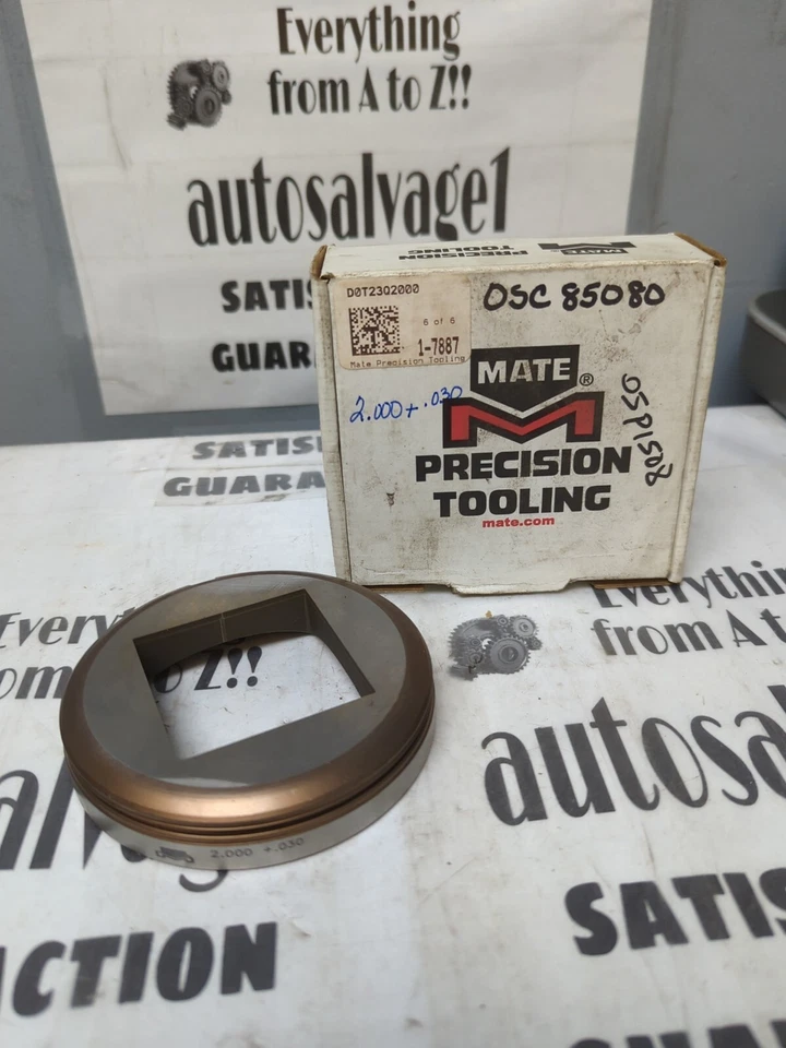 MATE,2.00+.030,SQUARE HOLE PUNCH PRESS TOOL NOS - Image 1 of 4