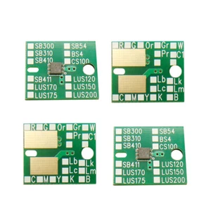 4Pcs/Set One-Time Chips for Mimaki SB54 2000ml Cartridge - Blue,M,Y,K - Picture 1 of 3