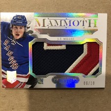 J.T. Miller Awesome 3 Color Patch 2013-14 Panini Dominion RC Mammoth Patch /10