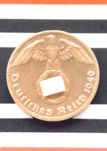 GERMAN Coin 1940 G 1 REICHSPFENNIG SWASTIKA COPPER 3RD REICH WW2 RARE Pfennig - Picture 1 of 4