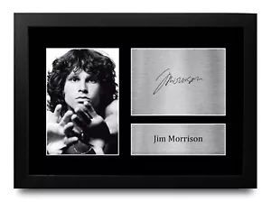 Jim Morrison Signed Pre Printed Autograph A4 Photo Display Gift The Doors Fan - Picture 1 of 14