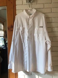 Columbia PFG Omni Shade WHITE Angelhemd Herren XXL / 2 TG Button Down belüftet - Bild 1 von 10