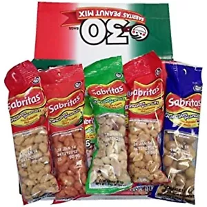 Frito Lay Sabritas Cacahuates Peanuts Mix (Box 30 / 1.625-Ounce Bags) Flamin Hot - Picture 1 of 3