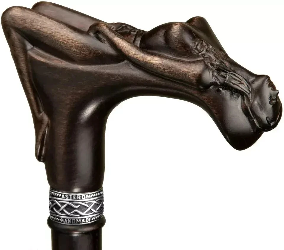 Bastón de moda para hombres - Bastones de madera de ninfa bastones de madera de haya Foto 1 de 4