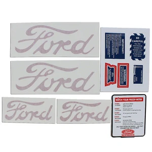 Mylar Decal Set Complete Warning Misc fits Ford Tractor 2N 8N 9N - Picture 1 of 6