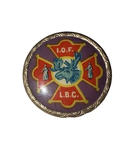 Vintage Pin Pinback IOF International Order of Foresters Whitehead Hoag Pat June - Bild 1 von 4