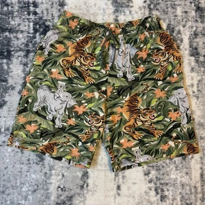 Jungen-Designershorts Dschungeldruck Kenzo Alter 10 Jahre UVP 110 £ neu mit Etikett - Bild 1 von 2