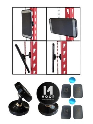 2x Soporte Magnético Doble Cara para Teléfono Gimnasio Tiktok Influencer Manos Libres 360 Grados Foto 1 de 4
