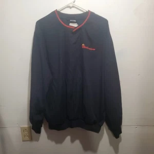 Vintage Budweiser Bud Light King Louie Pullover Sweater Lightweight Navy Size L - Picture 1 of 4