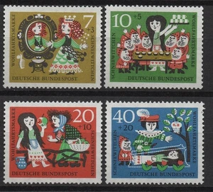 Germany 1962 Sc# B384-B387 Mint MNH fairy tale Snow White kids welfare stamps - Picture 1 of 1