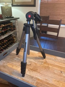 Manfrotto Compact Advanced Aluminum 65" Tripod 3-Way Head Black & Silver - Picture 1 of 8