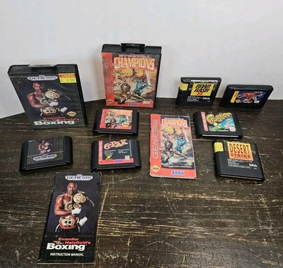 Sega Genesis Lote de 7 Juegos 2 Cib Road Rash Eternal Champions Frogger Paquete de 6 Foto 1 de 4
