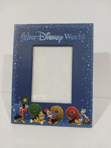 Vtg Disneyland 1999 Picture Frame Display Mickey And Friends Resort Blue - Picture 1 of 14