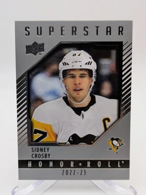 💥 Sidney Crosby 2022-23 Upper Deck #HR-9 Honor Roll Pittsburgh Penguins - Image 1 of 2