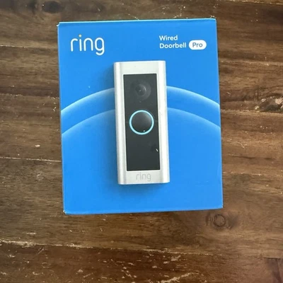 Ring - Timbre con cable Pro Smart WiFi Video Timbre - Níquel satinado TOTALMENTE NUEVO Foto 1 de 3