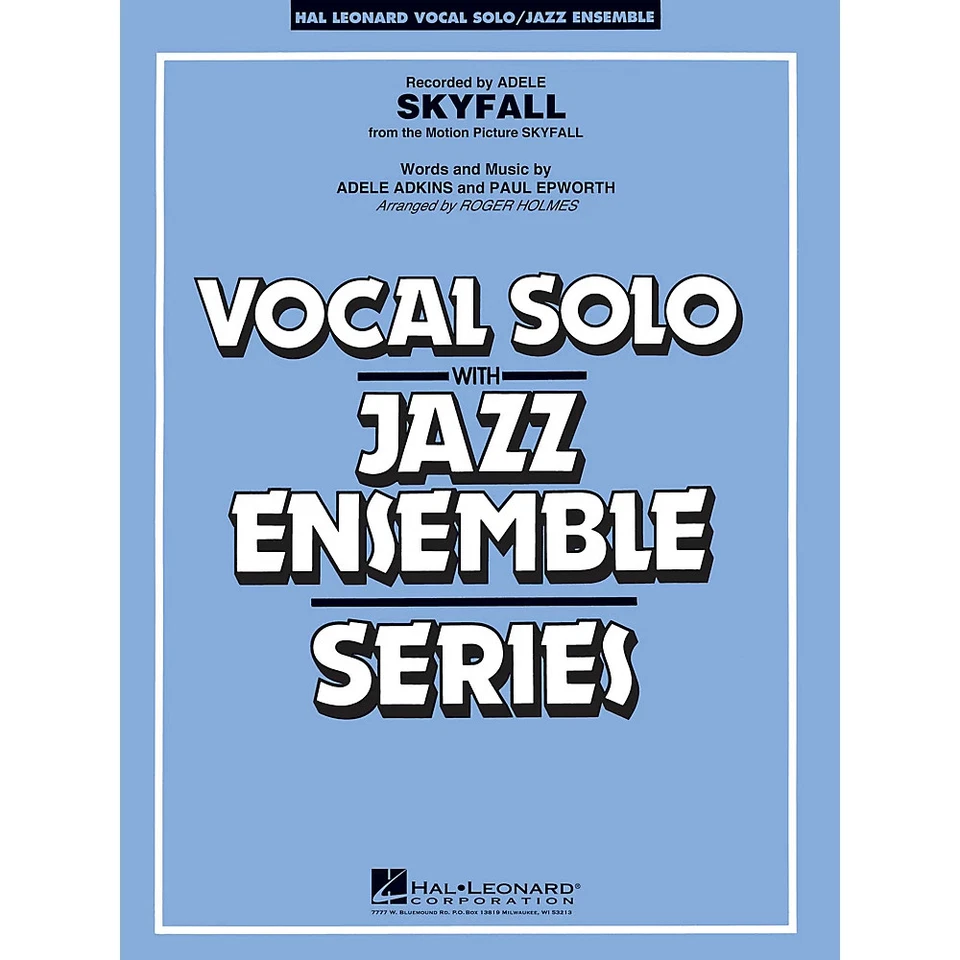 Skyfall (Key: Cmi) Jazz Band Level 3-4 by Adele Arranged by Roger Holmes - Image 1 of 1