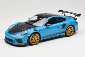 153068237 Porsche 911 991.2 GT3 RS Weissach Package Shark Blue Wording & Gol - Picture 1 of 6