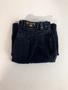 Vtg Rocky Mountain Blue Denim Midi Skirt 26" Back Split Jean Mom Classic - Picture 1 of 13
