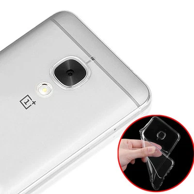 Custodia AIR sottile cover trasparente per OnePlus 3 3T case TPU flessibile - Immagine 1 di 3