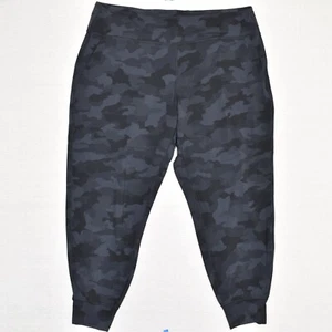 Lululemon Women's Jogger Pants Camouflage Pull On Polyester Black Size 20 - Picture 1 of 8