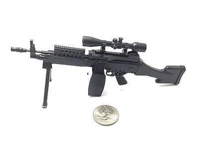 1/6 Scale Mk46 Mod 1 Machine Gun Rifle Model US Navy Army Military Action Figure - Image 1 of 4