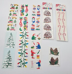 LOT (85) Vintage 1990er MRS GROSSMANS Feiertage WEIHNACHTEN Scrapbooking AUFKLEBER - Bild 1 von 1
